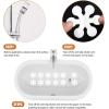 imageBathtub Stickers NonSlip Safety Shower Treads Adhesive Appliques with Premium ScraperWhite
