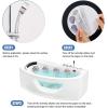 imageNon Slip Bathtub Stickers 10 PCS Large Cobblestone Adhesive Anti Slip Decal Treads for Shower and Bath Tub with Premium Scraper