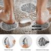 imageNon Slip Bathtub Stickers 10 PCS Large Leaves Adhesive Anti Slip Decal Treads for Shower and Bath Tub with Premium ScraperGray