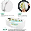 imageNon Slip Bathtub Stickers 10 PCS Large Leaves Adhesive Anti Slip Decal Treads for Shower and Bath Tub with Premium ScraperYellow