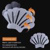 imageNonSlip Bathtub Stickers 24 PCS Shell Safety Bathroom Tubs Showers Treads Adhesive Decals Scraper ClearClear