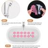 imageNonSlip Bathtub Stickers 24 PCS Shell Safety Bathroom Tubs Showers Treads Adhesive Decals Scraper ClearPink
