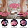 imageNonSlip Bathtub Stickers 24 PCS Shell Safety Bathroom Tubs Showers Treads Adhesive Decals Scraper ClearPink
