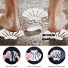 imageNonSlip Bathtub Stickers 24 PCS Shell Safety Bathroom Tubs Showers Treads Adhesive Decals Scraper ClearWhite