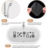 imageNonSlip Bathtub Stickers 72 PCS Safety Bathroom Tubs Showers Treads Adhesive Decals Scraper GreyBlack