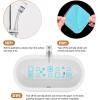 imageNonSlip Bathtub Stickers 72 PCS Safety Bathroom Tubs Showers Treads Adhesive Decals Scraper GreyBlue