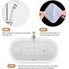 imageNonSlip Bathtub Stickers 72 PCS Safety Bathroom Tubs Showers Treads Adhesive Decals Scraper GreyClear