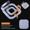 imageNonSlip Bathtub Stickers 72 PCS Safety Bathroom Tubs Showers Treads Adhesive Decals Scraper GreyClear