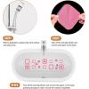 imageNonSlip Bathtub Stickers 72 PCS Safety Bathroom Tubs Showers Treads Adhesive Decals Scraper GreyPink