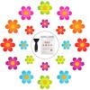 image20 PCS Original Non Slip Bathtub Stickers Shower Floor Non Slip Stickers Bright Flowers Appliques with Premium Scraper