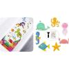 image40 X 16 Inch Baby Bath Mat and 14 pcs Large Sea Decal Threads Bathtub Stickers