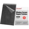 image5quot x 7quot BlackGrey Screen Repair Kit 6 PCS Window Screen Patch Repair Tape for Mesh Window Door Strong Adhesive Fiberglass Mesh Pacth TapeBlack
