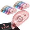 image8 Pack Scrapbook Tape Double Sided Tape for Crafts Adhesive Glue Runner for Scrapbooking Journaling Supplies Glue Roller for Kids and Adults School Office Teacher Supplies 03IN x 26FT
