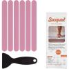 imageAnti Slip Shower Stickers 24 PCS Safety Bathtub Strips Adhesive Decals with Premium ScraperPink