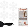 imageBathtub Stickers NonSlip Safety Shower Treads Adhesive Appliques with Premium ScraperWhite