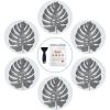 imageNon Slip Bathtub Stickers 10 PCS Large Leaves Adhesive Anti Slip Decal Treads for Shower and Bath Tub with Premium ScraperGray