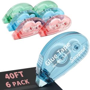 image03IN x 40FT Scrapbook Tape 6 Pack Double Sided Tape Roller for Crafts Adhesive Glue Runner for Scrapbooking Journal Supplies Glue Roller School Office Teacher Supplies for Kids and Adults