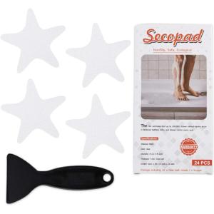 imageAnti Slip Shower Stickers Safety Bathtub Strips Adhesive Decals with Premium Scraper BlueWhite