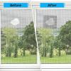 imageGrey 48IN X 177IN Window Screens Replacement Repair Kit and 2 in X 30 FT 360IN Window Screen Repair Tape