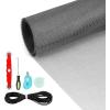 imageGrey 48IN X 177IN Window Screens Replacement Repair Kit and 2 in X 30 FT 360IN Window Screen Repair Tape