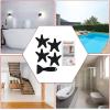 imageAnti Slip Shower Stickers 24 PCS Safety Bathtub Stickers Adhesive Decals with Premium Scraper for Bath Tub Shower Stairs Ladders Boats ClearBlack