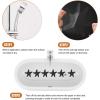 imageAnti Slip Shower Stickers 24 PCS Safety Bathtub Stickers Adhesive Decals with Premium Scraper for Bath Tub Shower Stairs Ladders Boats ClearBlack