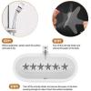 imageAnti Slip Shower Stickers 24 PCS Safety Bathtub Stickers Adhesive Decals with Premium Scraper for Bath Tub Shower Stairs Ladders Boats ClearGray
