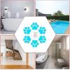 imageNonSlip Bathtub Stickers 30 Large PCS Safety Bathroom Tubs Showers Treads Adhesive DecalsBlue