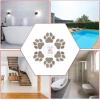 imageNonSlip Bathtub Stickers 30 Large PCS Safety Bathroom Tubs Showers Treads Adhesive DecalsGrey