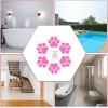 imageNonSlip Bathtub Stickers 30 Large PCS Safety Bathroom Tubs Showers Treads Adhesive DecalsPink