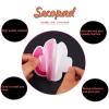 imageNonSlip Bathtub Stickers 30 Large PCS Safety Bathroom Tubs Showers Treads Adhesive DecalsPink