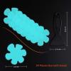 imageOriginal Bathtub Stickers NonSlip 12PCS Safety Shower Treads Adhesive Appliques with Premium Scraper GreyBlue