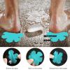 imageOriginal Bathtub Stickers NonSlip 12PCS Safety Shower Treads Adhesive Appliques with Premium Scraper GreyBlue