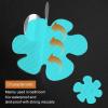 imageOriginal Bathtub Stickers NonSlip 12PCS Safety Shower Treads Adhesive Appliques with Premium Scraper GreyBlue