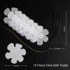 imageOriginal Bathtub Stickers NonSlip 12PCS Safety Shower Treads Adhesive Appliques with Premium Scraper GreyClear