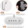 imageOriginal Bathtub Stickers NonSlip 12PCS Safety Shower Treads Adhesive Appliques with Premium Scraper GreyGrey