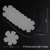 imageOriginal Bathtub Stickers NonSlip 12PCS Safety Shower Treads Adhesive Appliques with Premium Scraper GreyGrey