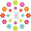 imageNon Slip Bathtub Stickers 30 PCS Shower Floor Non Slip Stickers Bright Flowers Appliques