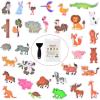 imageNon Slip Bathtub Stickers 32 PCS Adhesive Kids Animals Anti Slip Decal Treads for Shower and Bath Tub with Premium Scraper