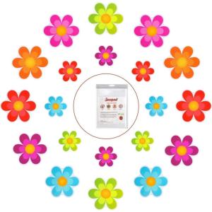 imageNon Slip Bathtub Stickers 30 PCS Shower Floor Non Slip Stickers Bright Flowers Appliques