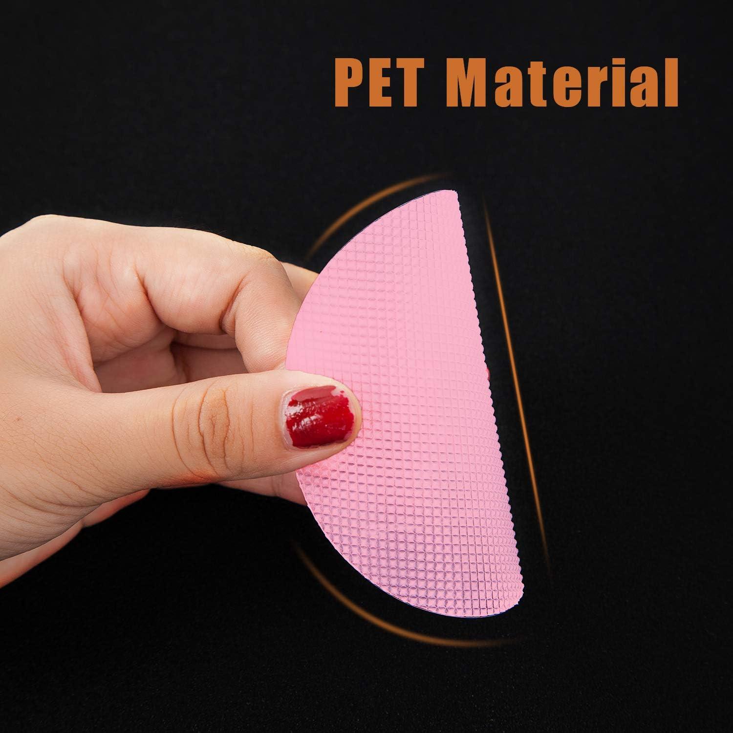 imageBathtub Stickers NonSlip 12PCS Safety Shower Treads Adhesive Appliques with Premium Scraper GreyPink