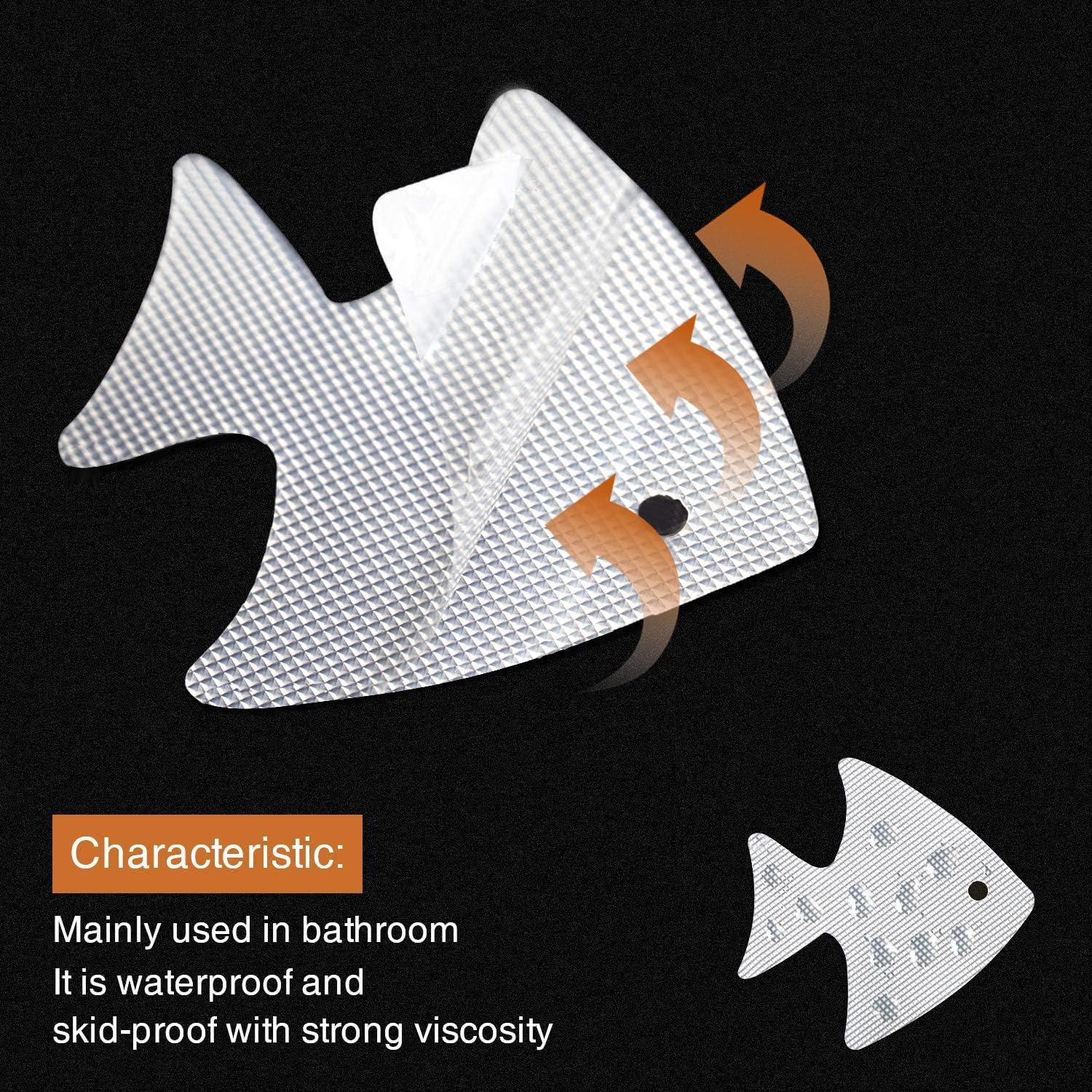 imageBathtub Stickers NonSlip 24 PCS Safety Shower Treads Adhesive Appliques with Premium ScraperWhite