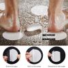 imageBathtub Stickers NonSlip 12PCS Safety Shower Treads Adhesive Appliques with Premium Scraper GreyWhite
