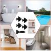 imageBathtub Stickers NonSlip 24 PCS Safety Shower Treads Adhesive Appliques with Premium ScraperBlack