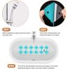 imageBathtub Stickers NonSlip 24 PCS Safety Shower Treads Adhesive Appliques with Premium ScraperBlue