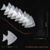 imageBathtub Stickers NonSlip 24 PCS Safety Shower Treads Adhesive Appliques with Premium ScraperClear