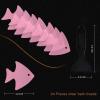 imageBathtub Stickers NonSlip 24 PCS Safety Shower Treads Adhesive Appliques with Premium ScraperPink