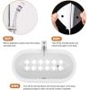 imageBathtub Stickers NonSlip 24 PCS Safety Shower Treads Adhesive Appliques with Premium ScraperWhite