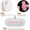 imageBathtub Stickers NonSlip Safety Shower Treads Adhesive Appliques with Premium Scrape Pink