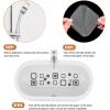 imageNonSlip Bathtub Stickers 36 PCS Safety Bathroom Tubs Showers Treads Adhesive Decals Scraper BlueGrey